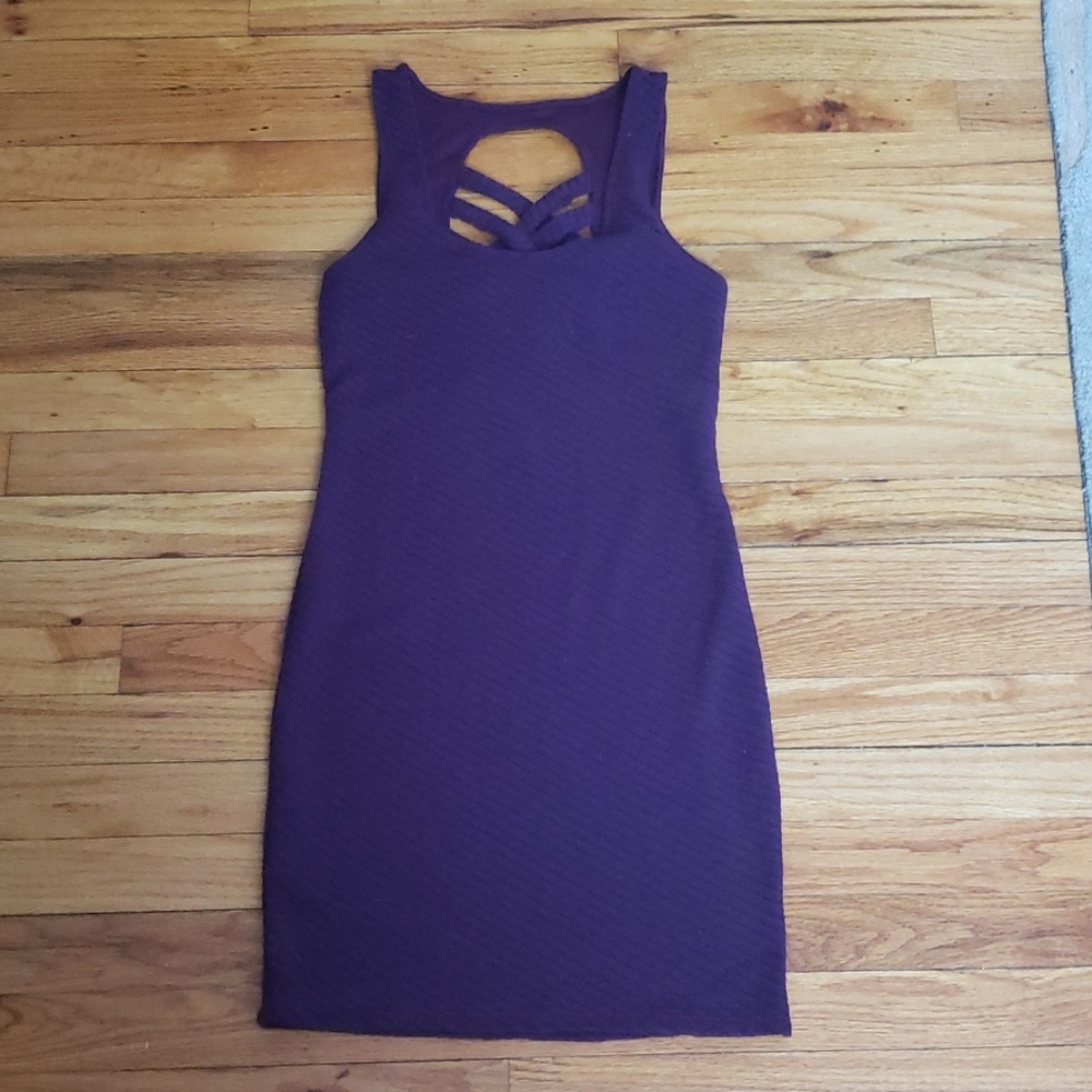 Free people fitted purple dress